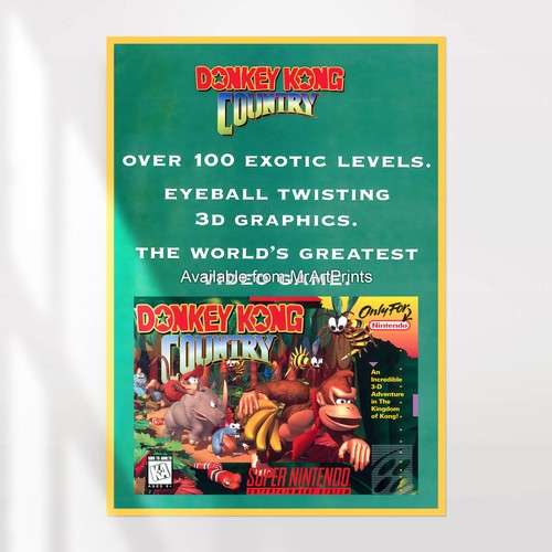 Donkey kong country poster - country,