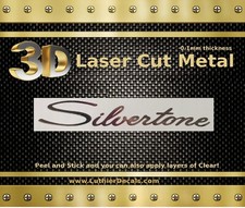 Silvertone Guitar Decal 3D