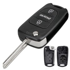 2/3 Button Flip Remote Key Fob Case Shell Replacement For KIA Picanto 2010-2022
