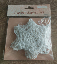 CROCHET  SNOWFLAKES WHITE-