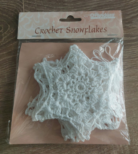 Crochet snowflakes white - ,