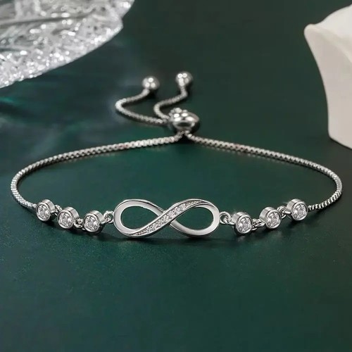 925 sterling silver infinity - silver,