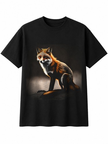 Red fox portrait wildlife mens - red,