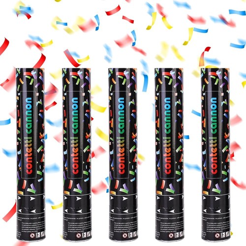 5pcs confetti cannons 30cm - cannons,,