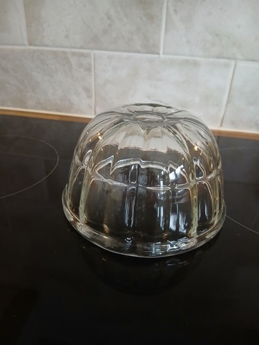 Vintage jelly mould clear - vintage,