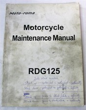 MOTO-ROMA RDG125 Illustrated Motorcycle Workshop Manual