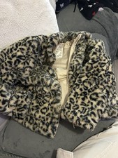 Black Mix Age 14-15 Years. Marks And Spencer’s Girls Fluffy Coat.