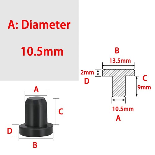 Hole plug end cap round - end,