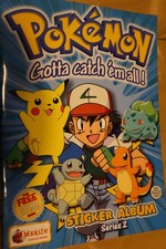 POKEMON 2000 GOTTA CATCH EM ALL ORIGINAL EMPTY STICKER ALBUM WITH POSTER