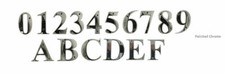 Polished Chrome Door Numbers &
