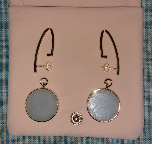 Lola rose drop earrings with - rose,