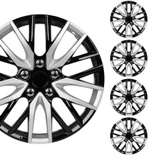 Set of 4 - 16" Black Silver