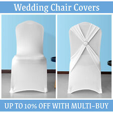 White Spandex Chair Cover with