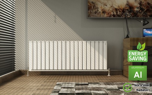 Aluminium designer radiator - aluminium,
