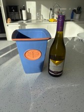 Wine/ice bucket - Wedgewood blue - keeps wine cool and displays on table