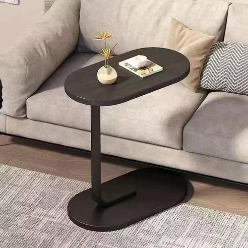 Black shaped end table - black, c
