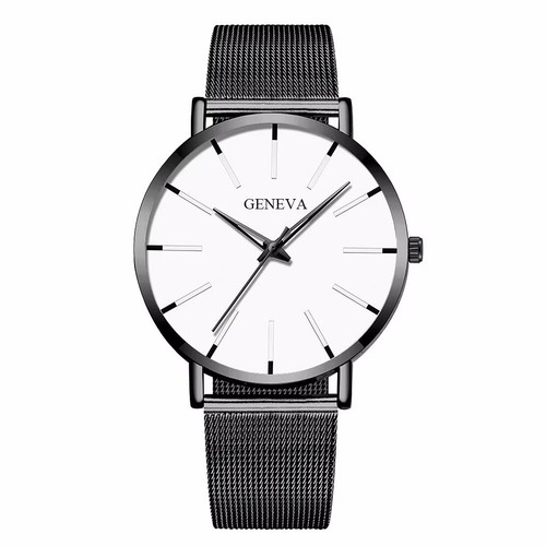 Men ultra thin quartz watch - thin,