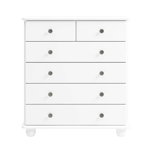 White drawer chest of - drawer,