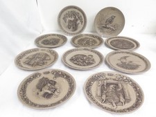 Poole Pottery x10 Plates Year