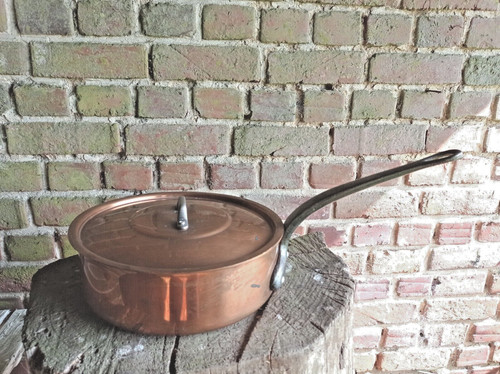 Vintage french copper saute - vintage,