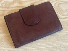 VINTAGE, 1980s / 1990s, MENS / WOMENS, UNISEX, BROWN LEATHER WALLET / PURSE.