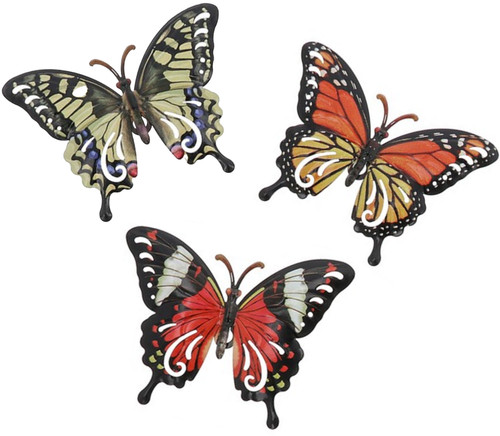 Butterfly garden wall - art, 16cm