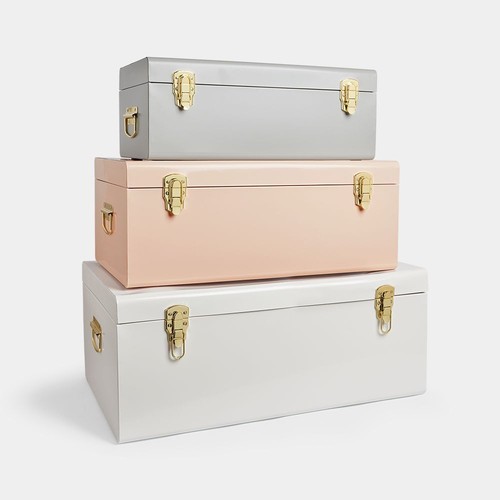 Set metal storage trunks - 3,