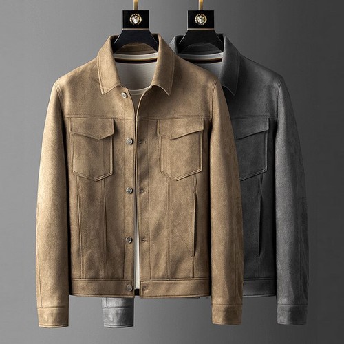 Hot men faux suede leather - hot-men,