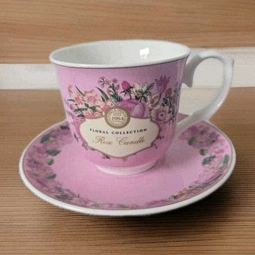 Teacup saucer floral - m&s,