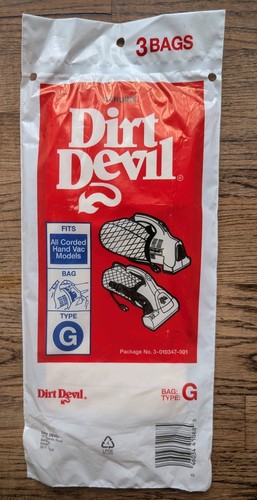 Genuine dirt devil bags type - dirt,