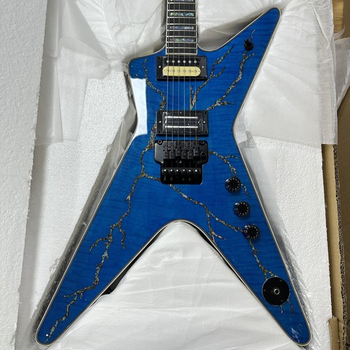 Blue crackle vein shape - crackle,