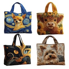 1x Quilted Tote Bag for Women