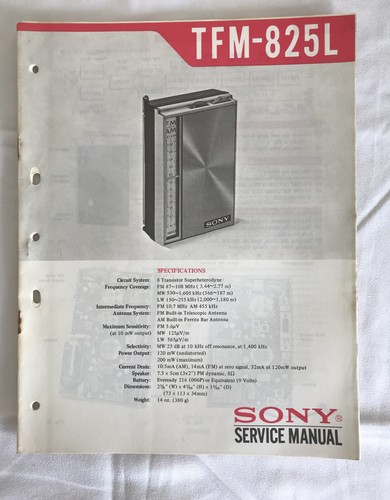 Sony tfm 825l - sony, portable