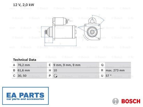 Starter for california t4 - vw,