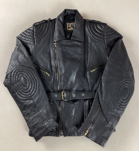 Vintage leather biker jacket - vintage,