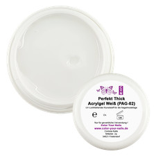 Perfect Thick Acrylic Gel Clear, White, Nude, Makeup, Milky Pink, EXTRA FIRM