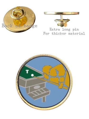 Bar billiards 26mm metal lapel - billiards,