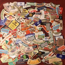 Unused beer bottle labels - bottle,