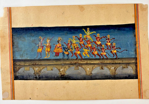 1900 antique hindu - antique, ramayana