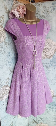 Warehouse purple silver damask