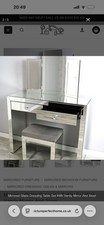 mirrored dressing table with