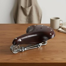 Vintage leather cycle saddle - vintage,