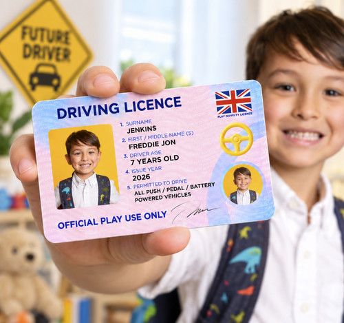 Personalised kids driving - kids,