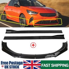 78.7" Side Skirts + Front Bumper Lip Spoiler Splitter Body For Seat Leon MK2 MK3