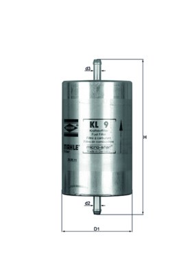 Mahle fuel filter - fuel, for