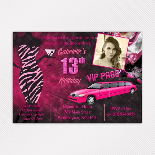 Personalised limo birthday - personalised,