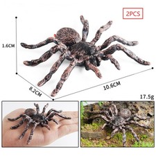 2PCS Fake Rubber Spider