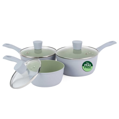 Salter earth saucepan set 3pc - saucepan,