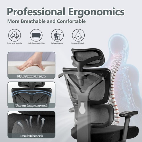 Black generic office chair - black,