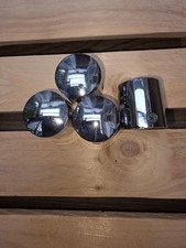 4 x Polished Chrome Finished Handrail Rope End Caps To Fit Diameter 40mm Ropes